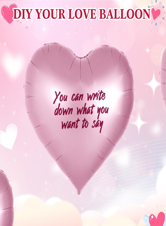 بالون ميني إنفلات كبير على شكل قلب وردي ضخم، مقاس 60 بوصة، لتزيين حفلات عيد الحب، وحفلات الزفاف، والخطوبة، والذكرى السنوية، وحفلات استقبال المولود. - Image 3